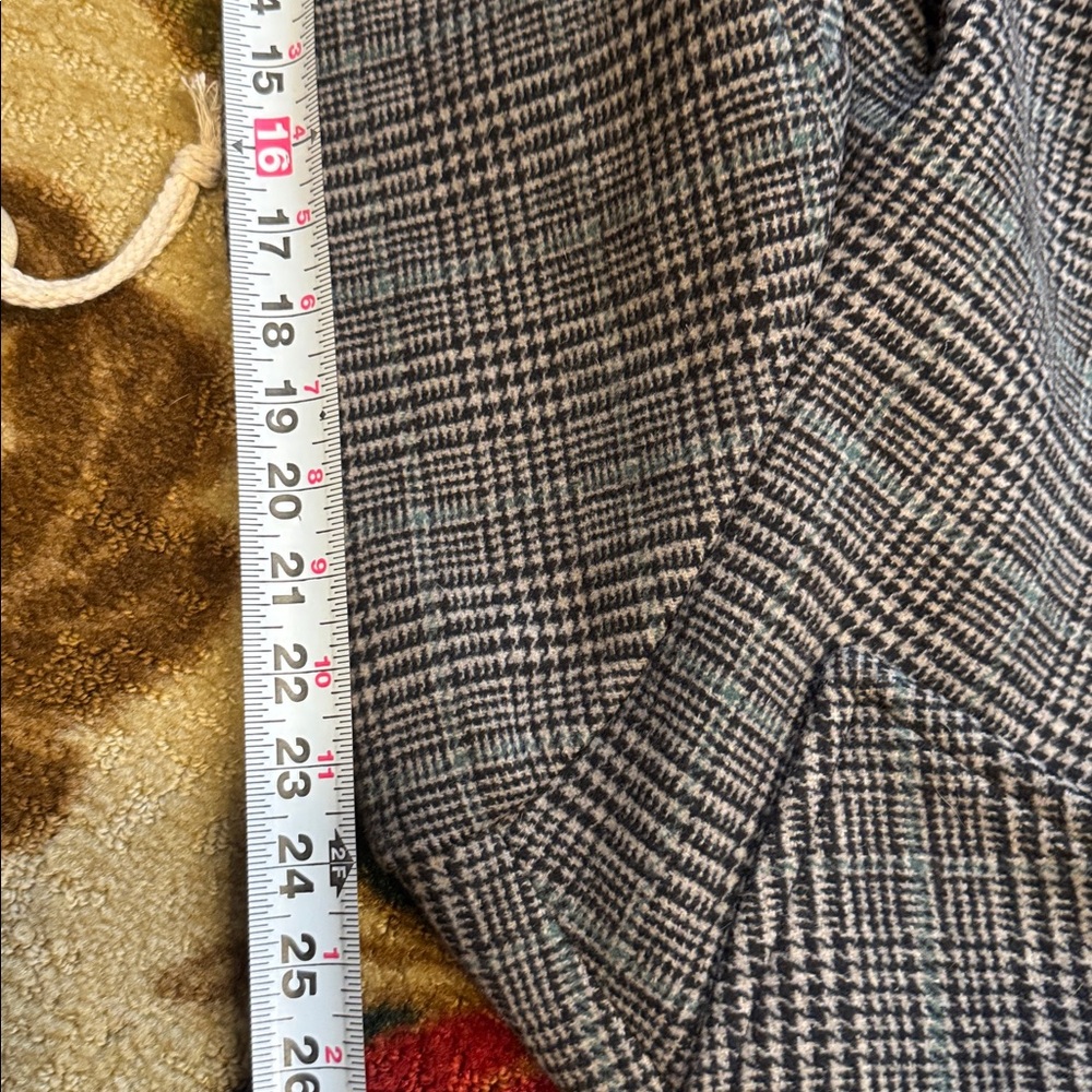 Abercrombie & Fitch Gray Plaid Trench Coat - Picture 13 of 13
